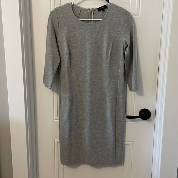 Theory Mini Shift K Dress in Gray - Picture 1 of 5